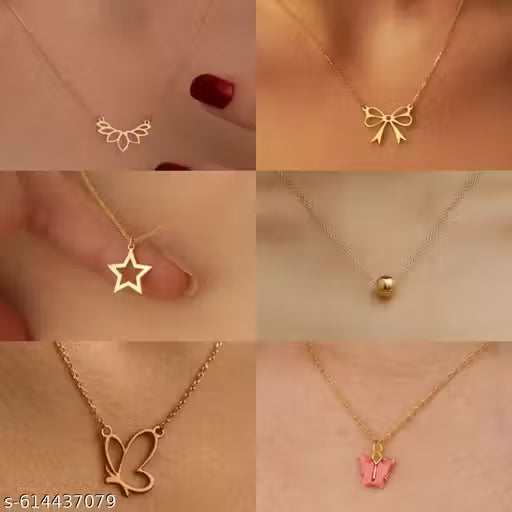 Add to Cart  Buy Now 1 Similar Products Shimerring beautiful pack of 6 necklaces and chains for girls and womens  Shimerring beautiful pack of 6 necklaces and chains for girls and womens