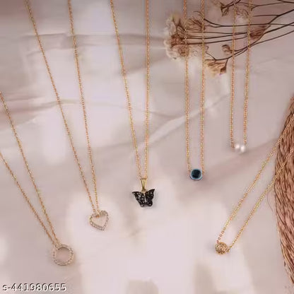 Combo of 6 Allure Charming Women Necklaces & Chains