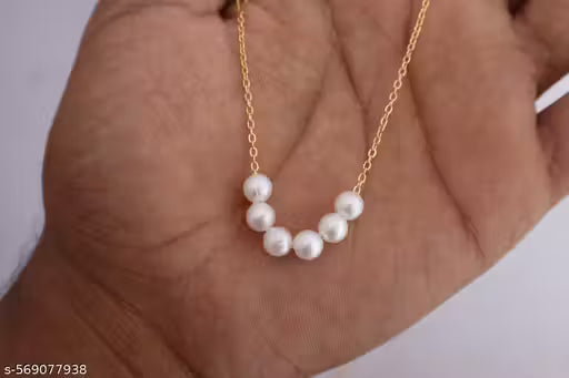 shimmering beautifull pack of 5 necklace for girls and womens